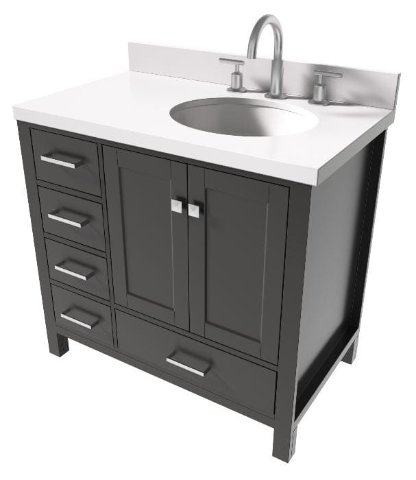 right offset sink bathroom vanity