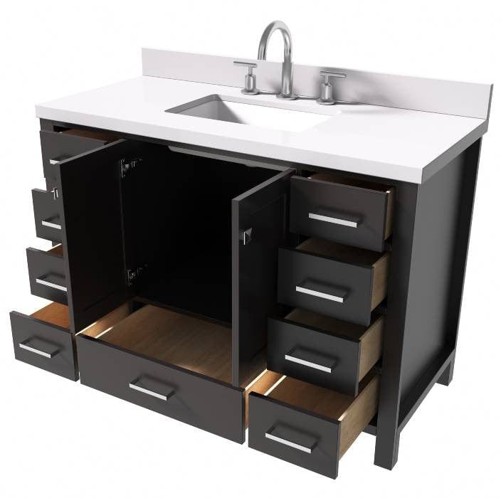 single sink bathroom vanity