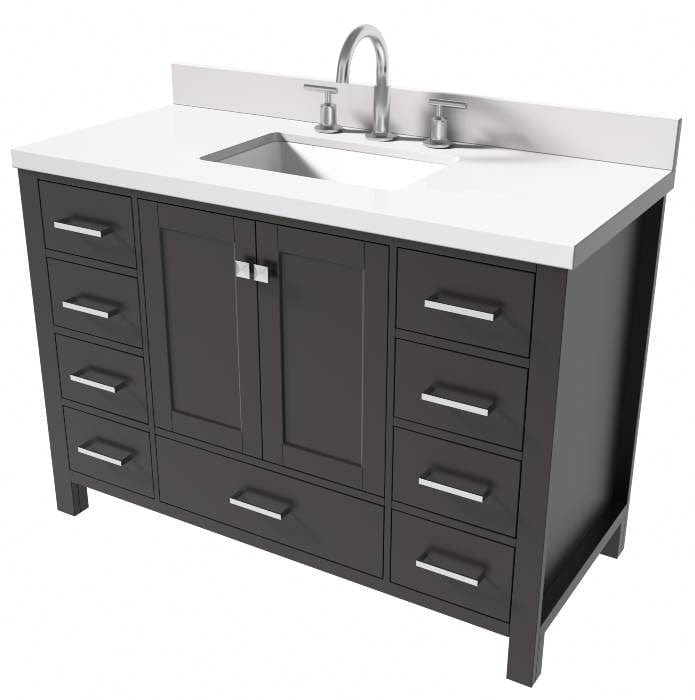 rectangle sink bathroom vanity