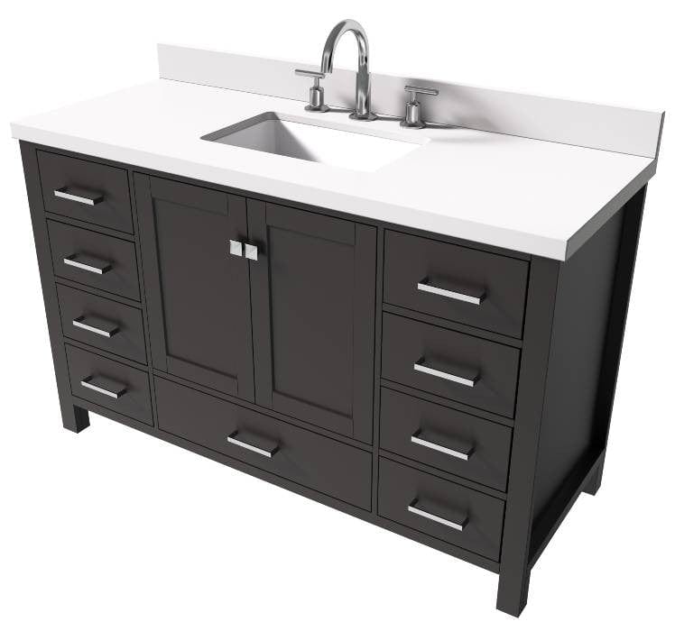 rectangle sink bathroom vanity 