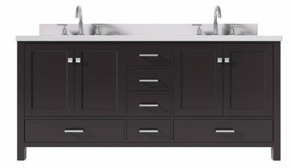 double sink bathroom vanity in espresso