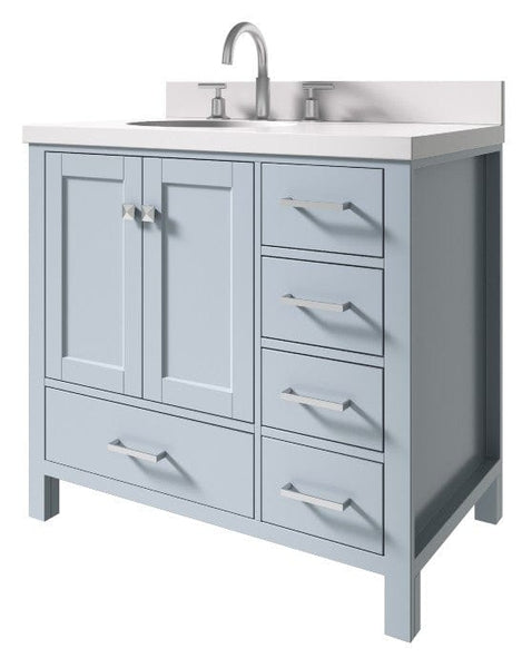 freestanding single sink vanity