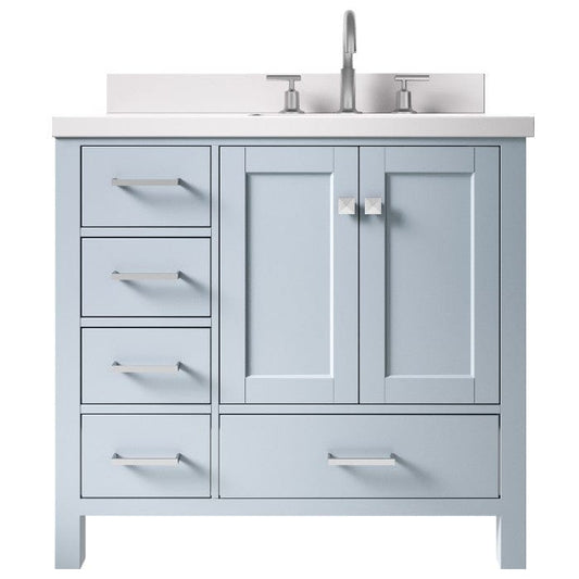 freestanding transitional bathroom vanity