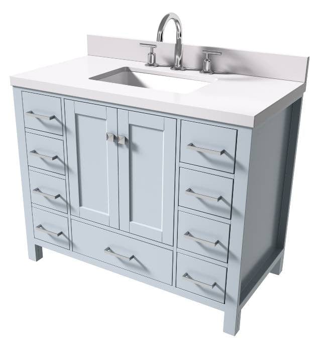 transitional bathroom vanity