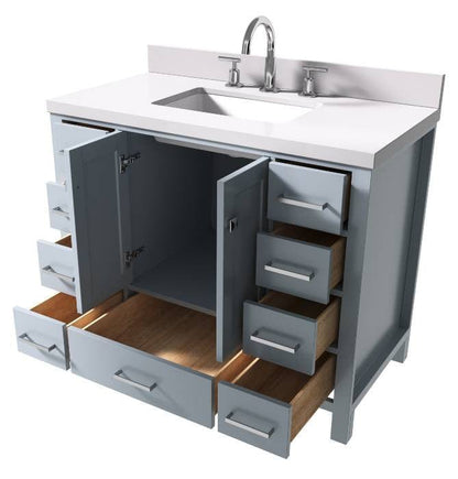 undermount rectangle sink vanity