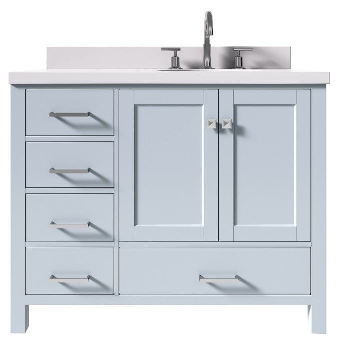 43 inch right offset sink bathroom vanity