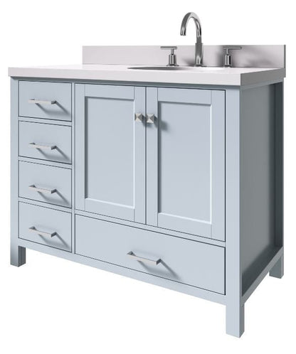 transitional bathroom vanity