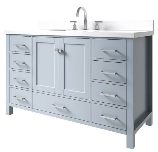 55 inch bathroom vanity