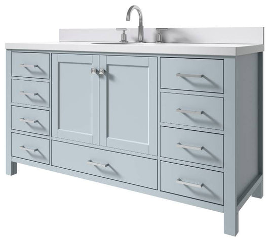 61 inch grey bathroom vanity