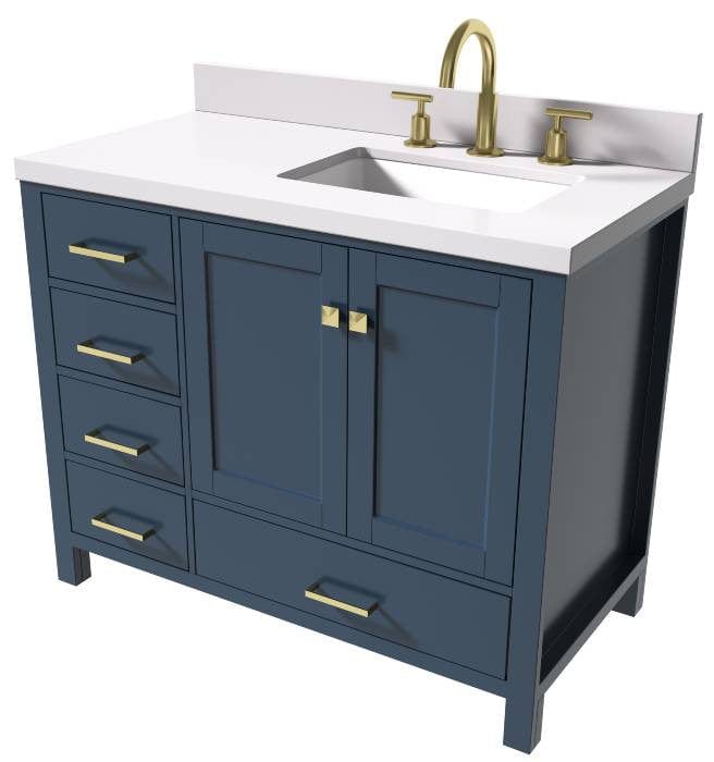 rectangle sink bathroom vanity