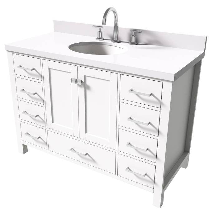 oval undermount sink vanity