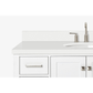 Ariel Cambridge Transitional White 49" Oval Sink Vanity w/ White Quartz Countertop