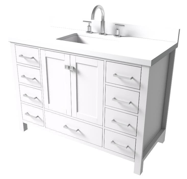 rectangle undermount sink vanity