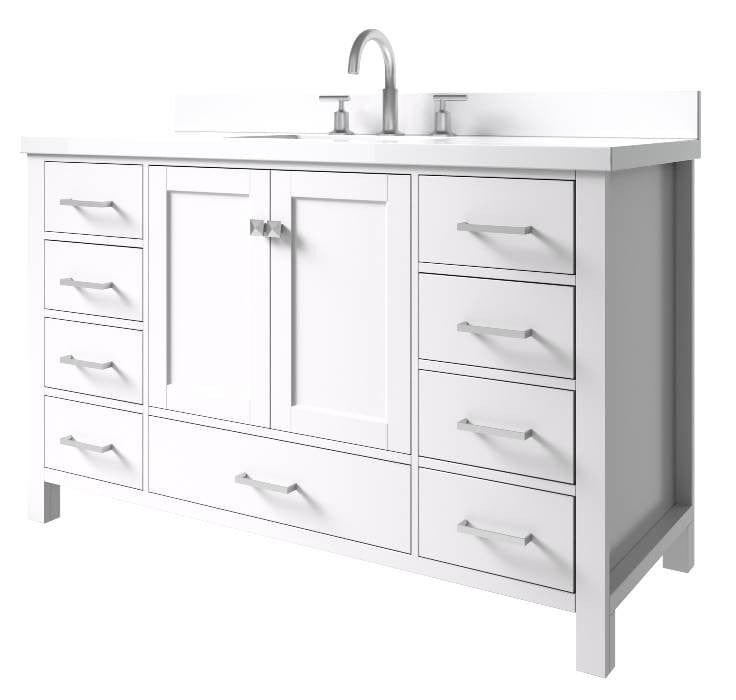 55 inch bathroom vanity