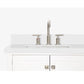 Ariel Cambridge Transitional White 73" Double Rectangle Sink Vanity w/ White Quartz Countertop