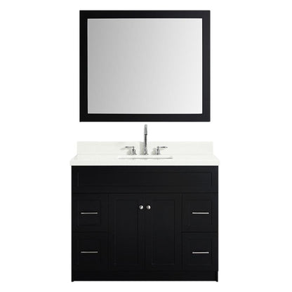 Ariel Hamlet  43 Single  Sink Vanity Set  In Black