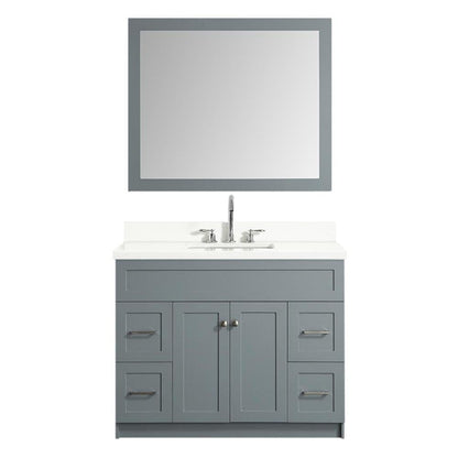 43" Single Sink Vanity Set In Grey