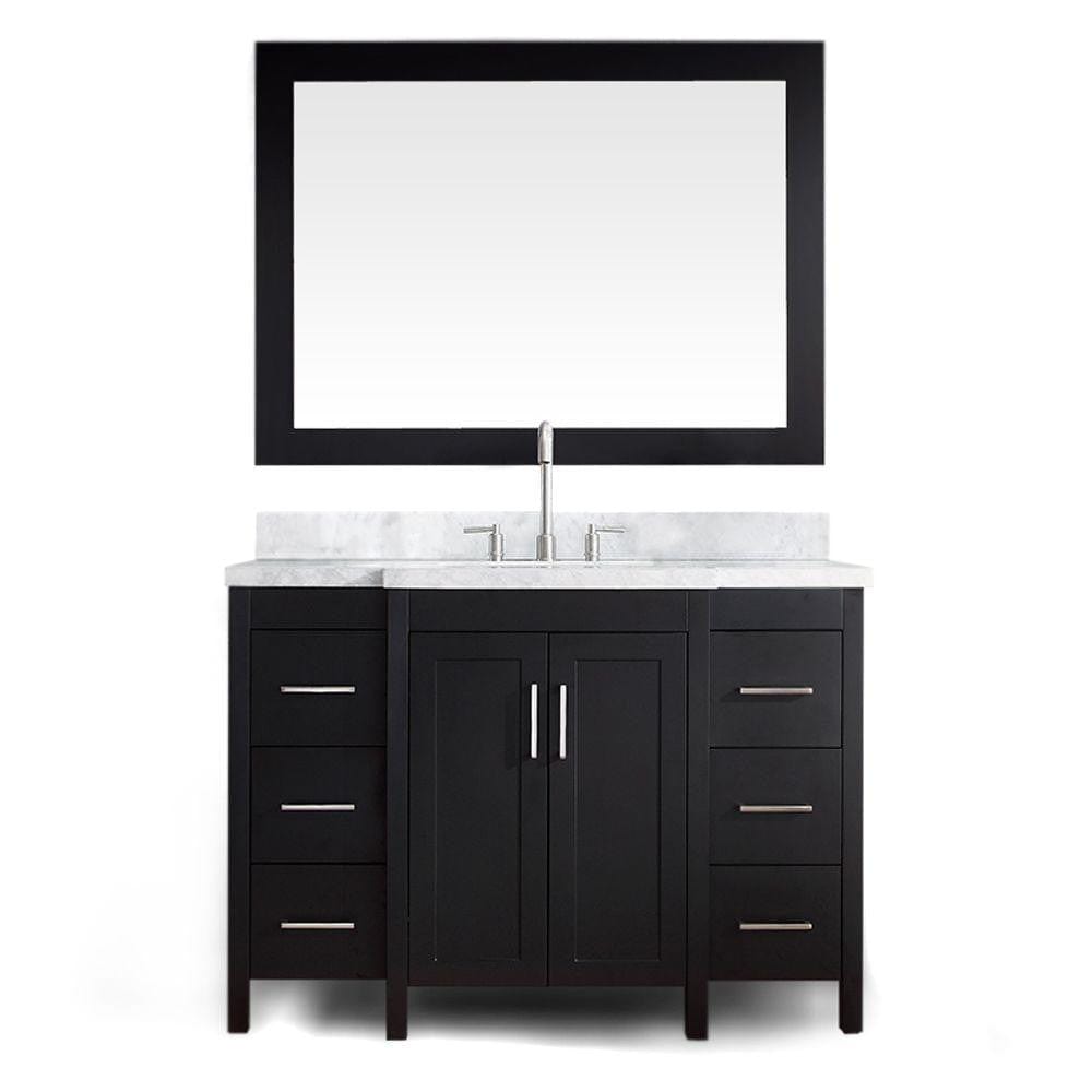 ARIEL Hollandale 49" Single Sink Vanity Set in Black (E049S-BLK)