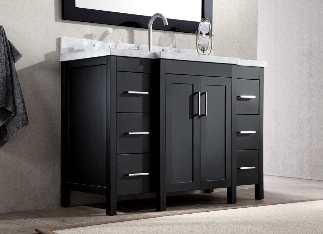 Ariel Hollandale 49 Single Sink Vanity Set in Black