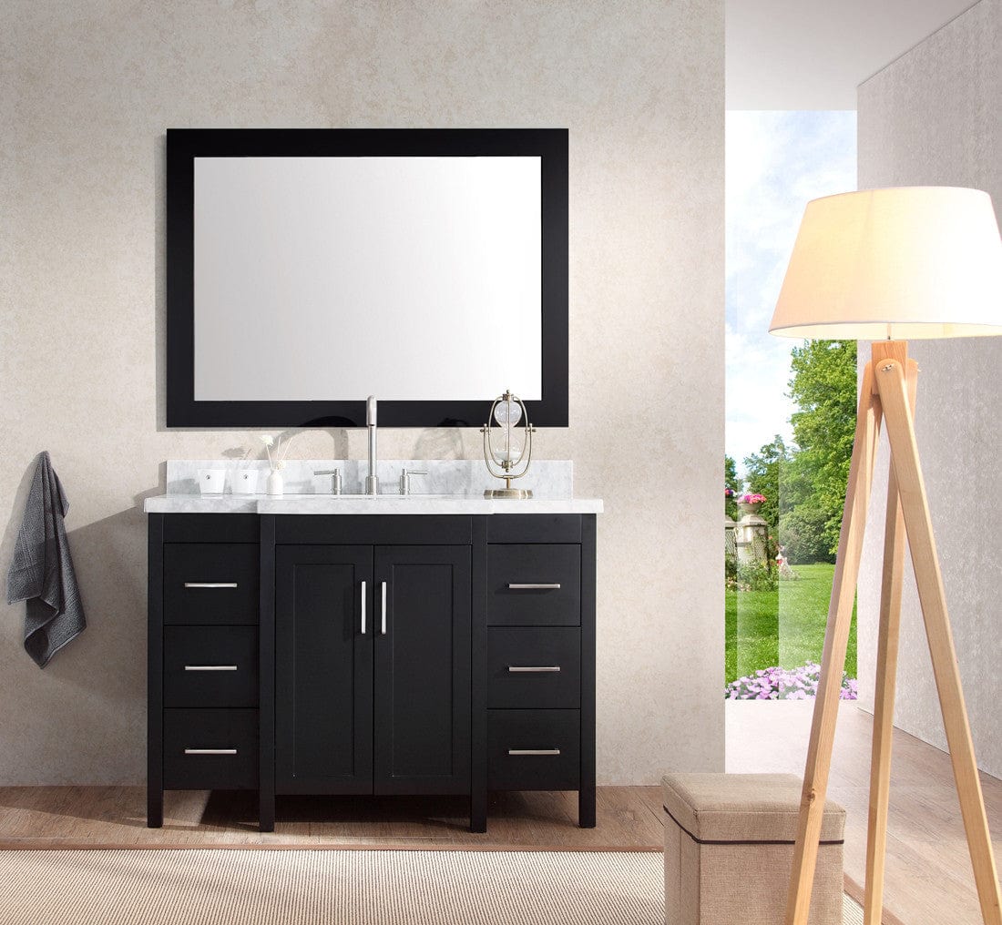 Ariel Hollandale 49 Single Sink Vanity Set in Black