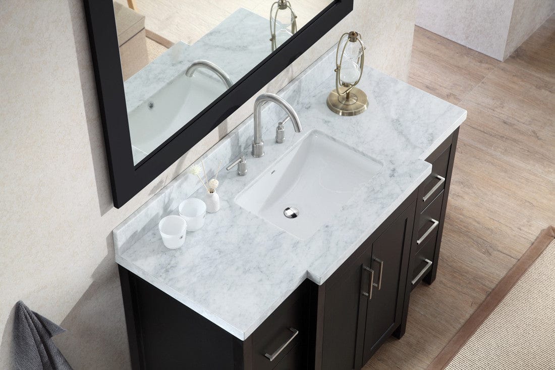 Ariel Hollandale 49 Single Sink Vanity Set in Black