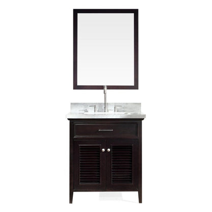 Ariel Kensington 31" Single Sink Vanity Set in Espresso