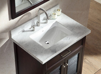 Ariel Kensington 31 Single Sink Vanity Set in Espresso