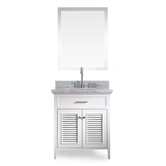 Ariel Kensington 31" Single Sink Vanity Set in White