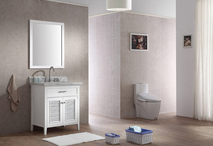 Ariel Kensington 31 Single Sink Vanity Set in White