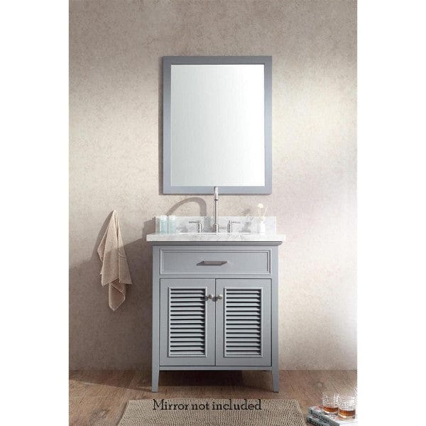 Ariel Kensington 31" Traditional Grey Single Sink Vanity