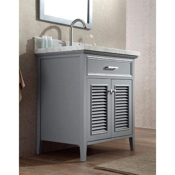 Ariel Kensington 31" Traditional Grey Single Sink Vanity