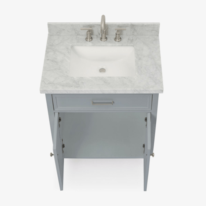 Ariel Kensington 31" Traditional Grey Single Sink Vanity