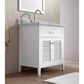 Ariel Kensington 31" Traditional White Single Sink Vanity