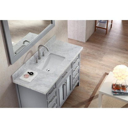 Ariel Kensington 49" Traditional Grey  Single Sink Vanity