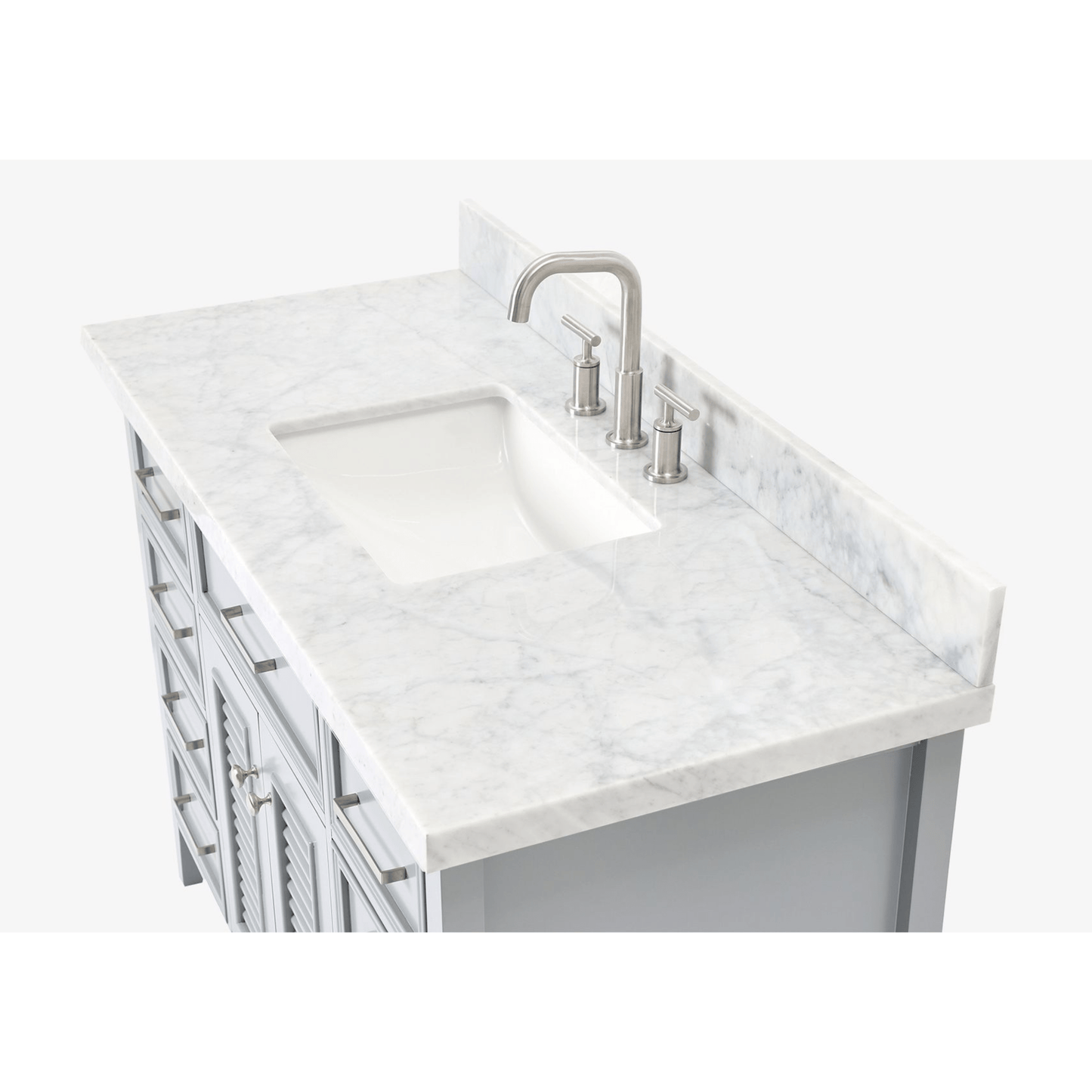 Ariel Kensington 49" Traditional Grey  Single Sink Vanity