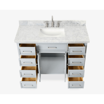 Ariel Kensington 49" Traditional Grey  Single Sink Vanity