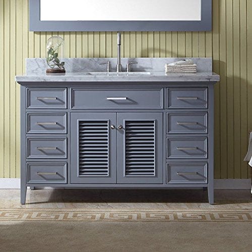 55" Single Sink Vanity Set In Grey