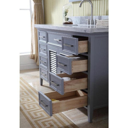 Ariel Kensington 55" Traditional Grey  Single Sink Vanity