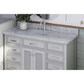 Ariel Kensington 55" Traditional Grey  Single Sink Vanity