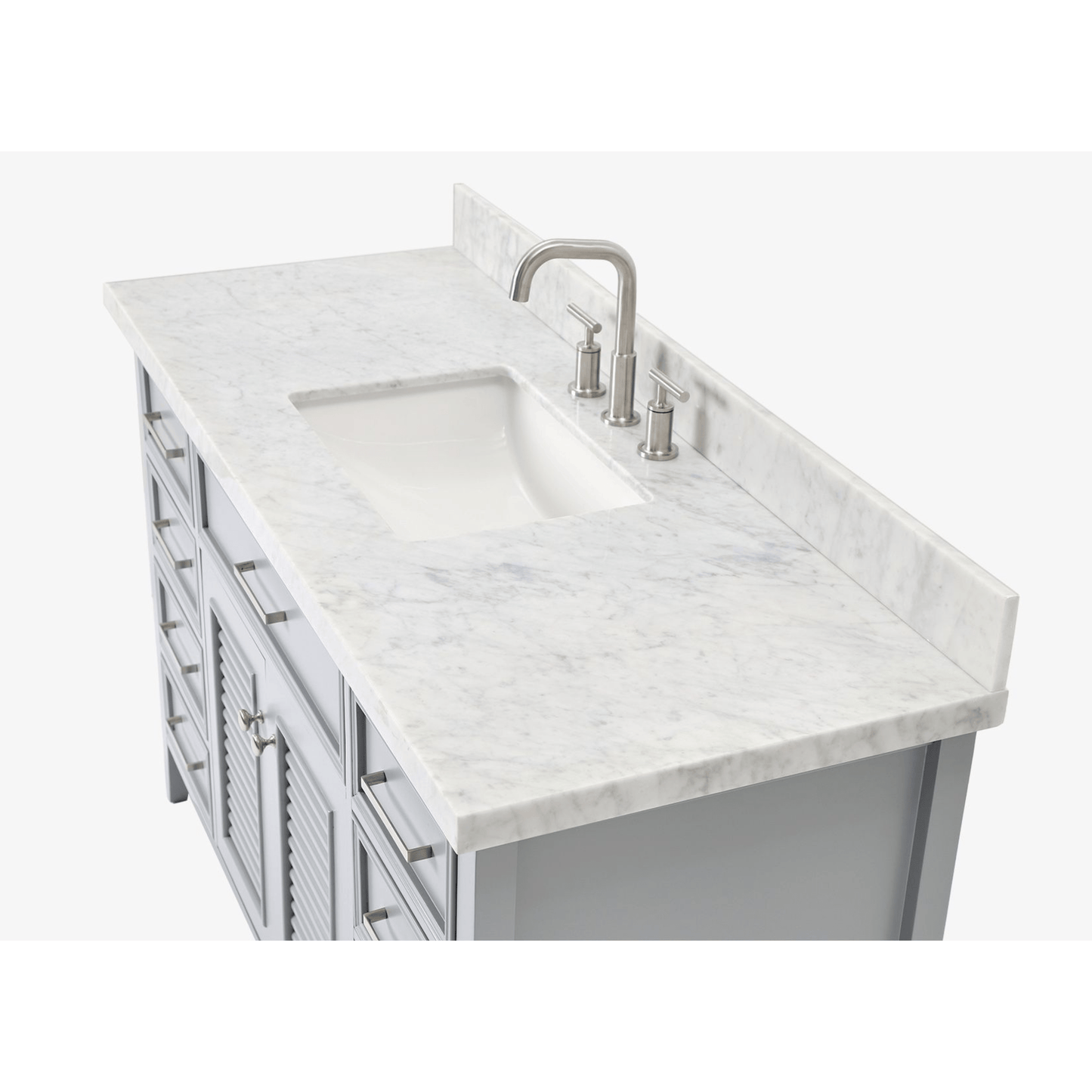 Ariel Kensington 55" Traditional Grey  Single Sink Vanity