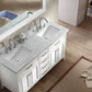 Ariel Kensington 61 Double Sink Vanity Set in White