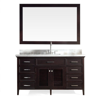 61" Single Sink Vanity Set In Espresso