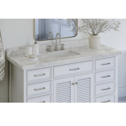 Ariel Kensington 61" Traditional White Single Sink Vanity