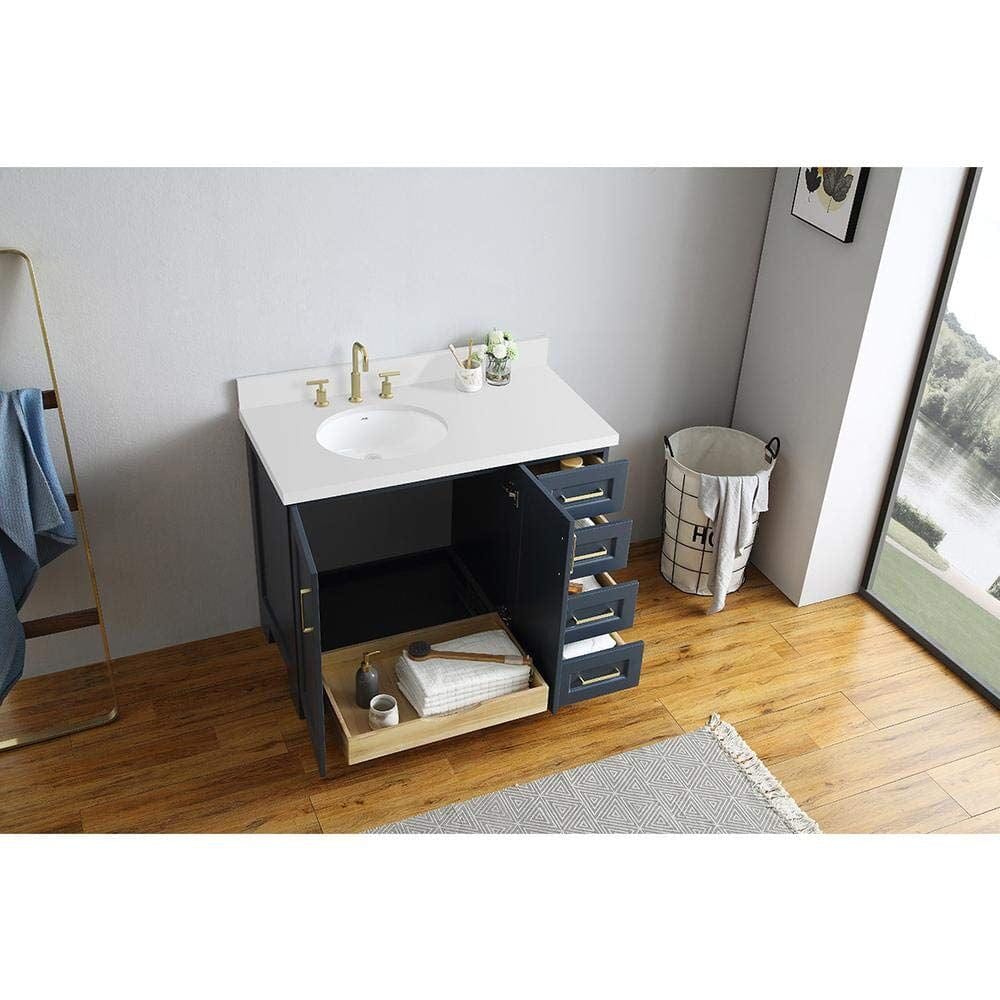 Oval Sink Vanity