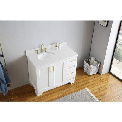 Oval Sink Vanity