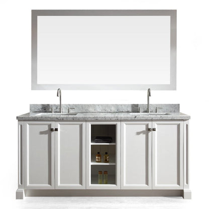 ARIEL Westwood 73" Double Sink Vanity Set in White