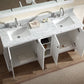 Ariel Westwood 73 Double Sink Vanity Set in White
