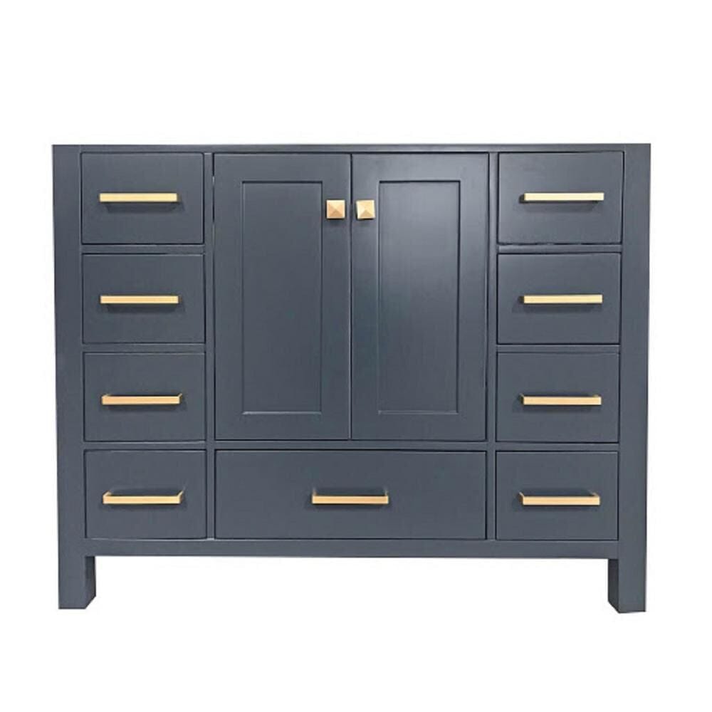 42" Single Sink Base Cabinet In Midnight Blue 