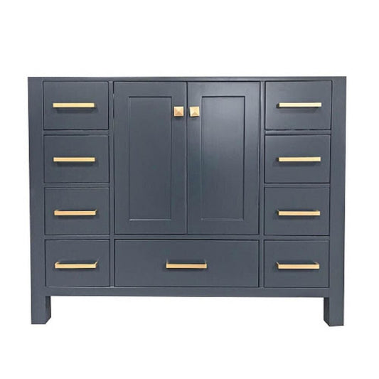 42" Single Sink Base Cabinet In Midnight Blue 