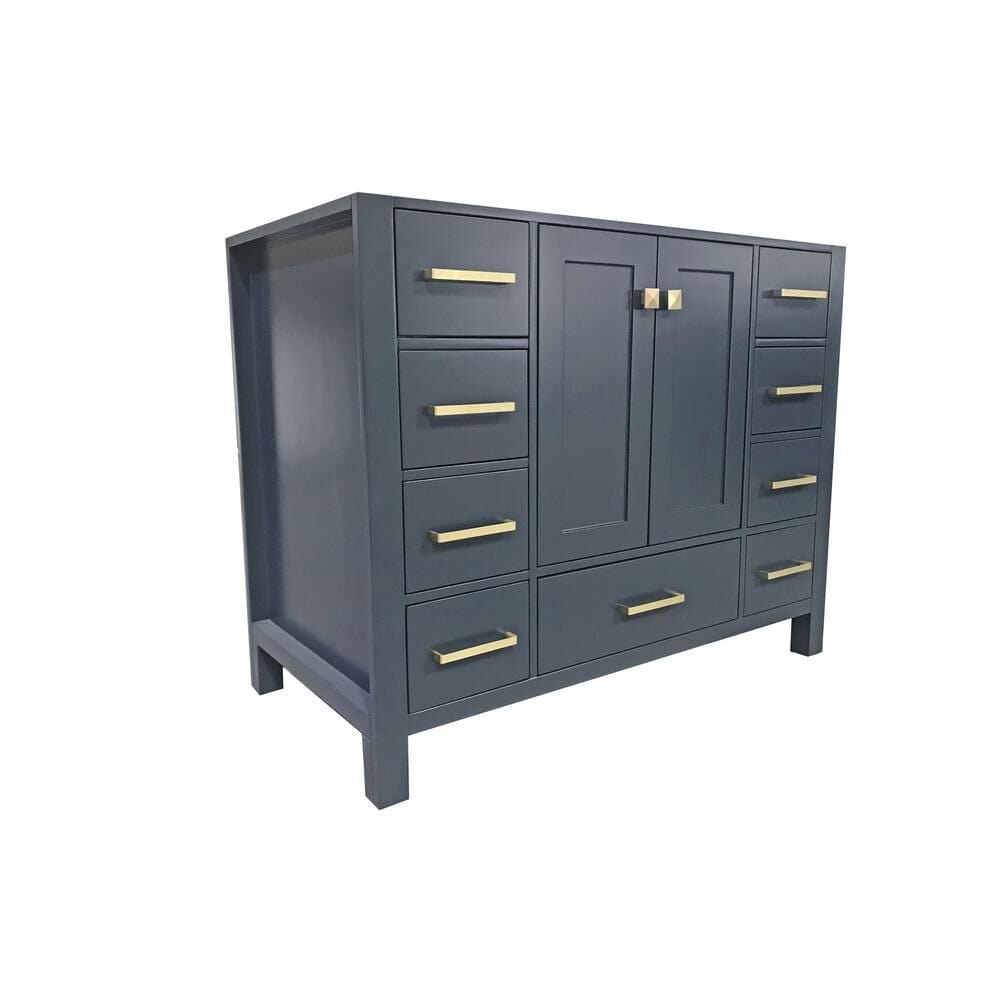 Ariel Cambridge 42 Single Sink Base Cabinet In Midnight Blue